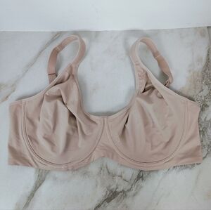 Shecurve Soft Full Coverage Unlined Underwire Bra, Beige, Sz 44F